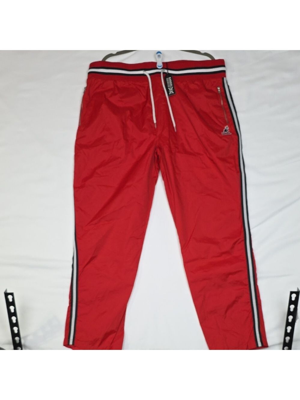 Kangol Red Men's Joggers with Stripe Detail
